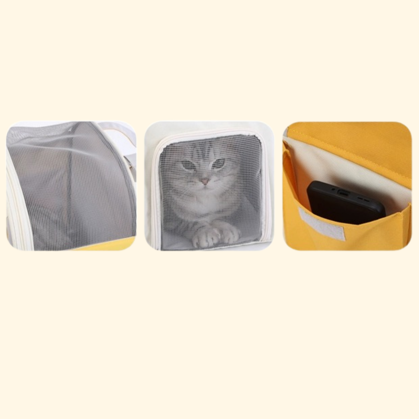Kitty Oxford Fabric Travel Bag (C-1)