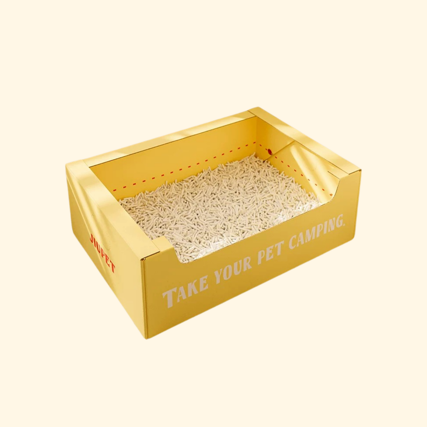 Disposable Cat Litter Box - Yellow (LA-8)