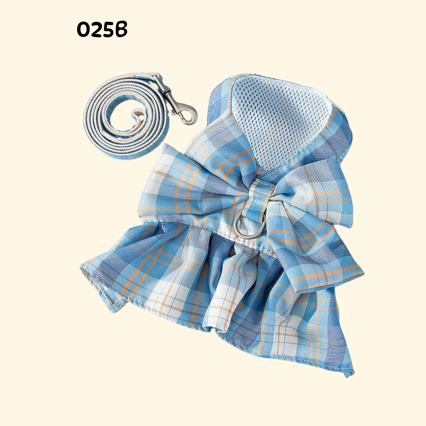 Bowknot Harness with Leash for Small Dogs and Cats (A-010)