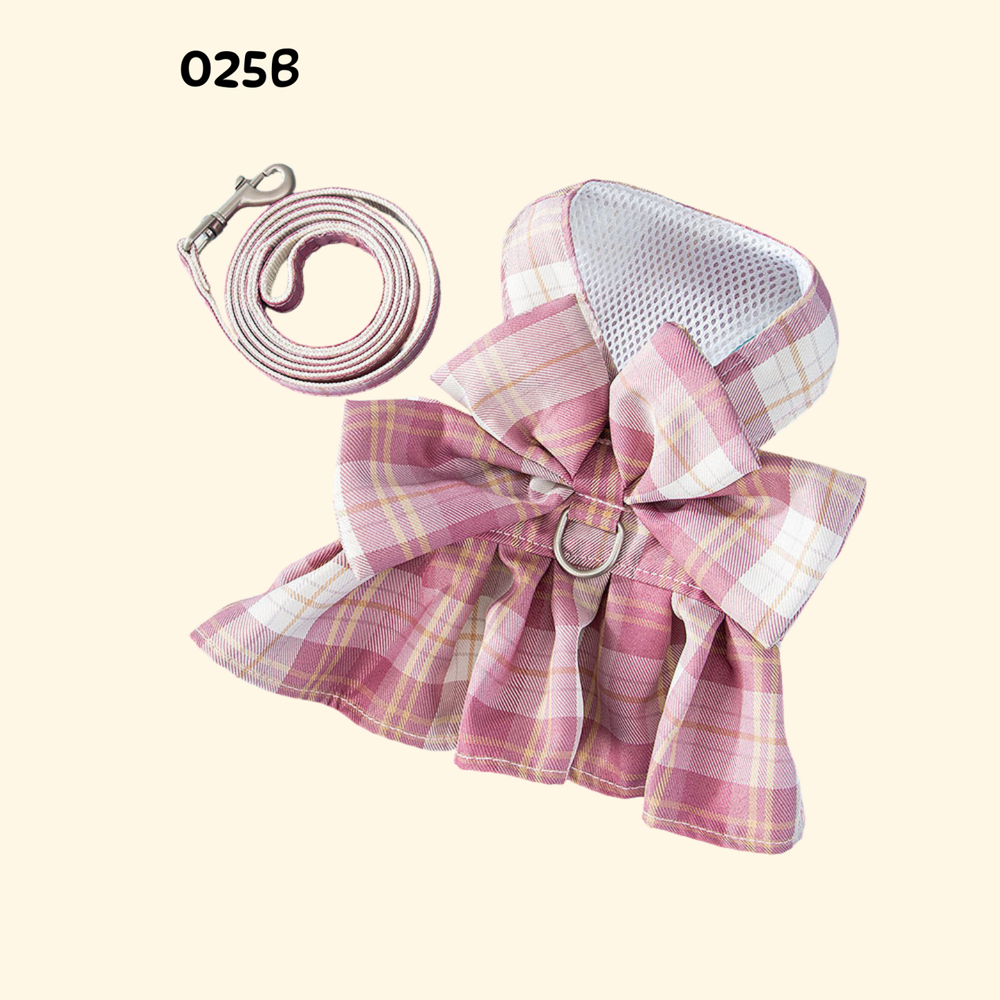 Bowknot Harness with Leash for Small Dogs and Cats (A-010)