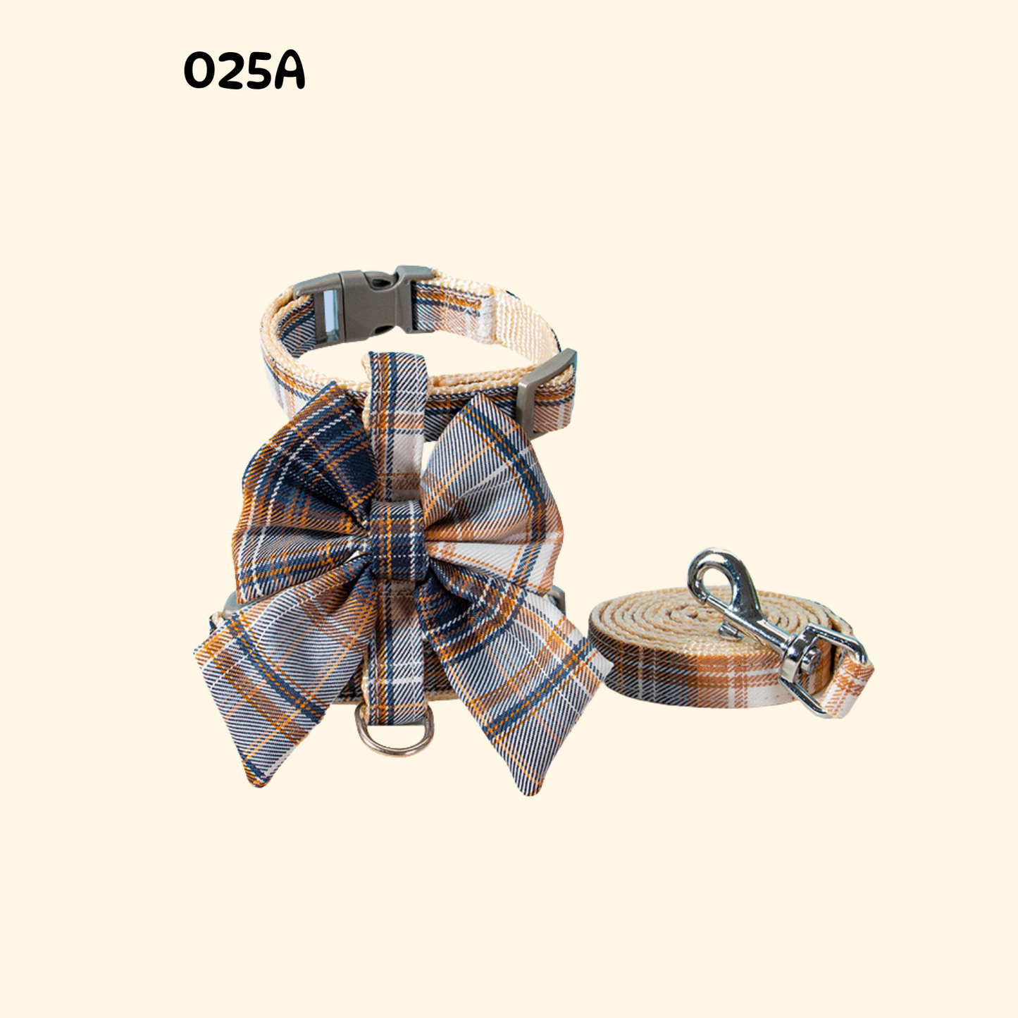 Bowknot Harness with Leash for Small Dogs and Cats (A-010)