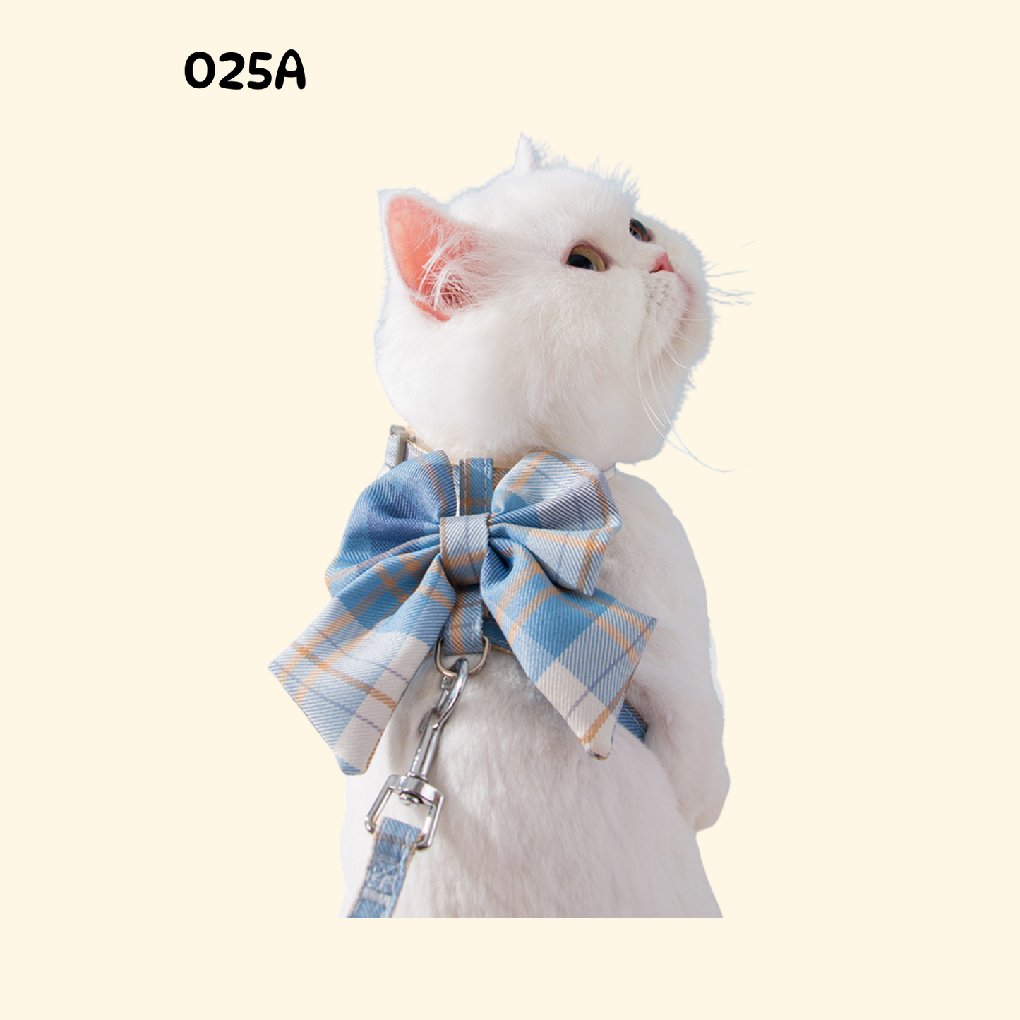 Bowknot Harness with Leash for Small Dogs and Cats (A-010)