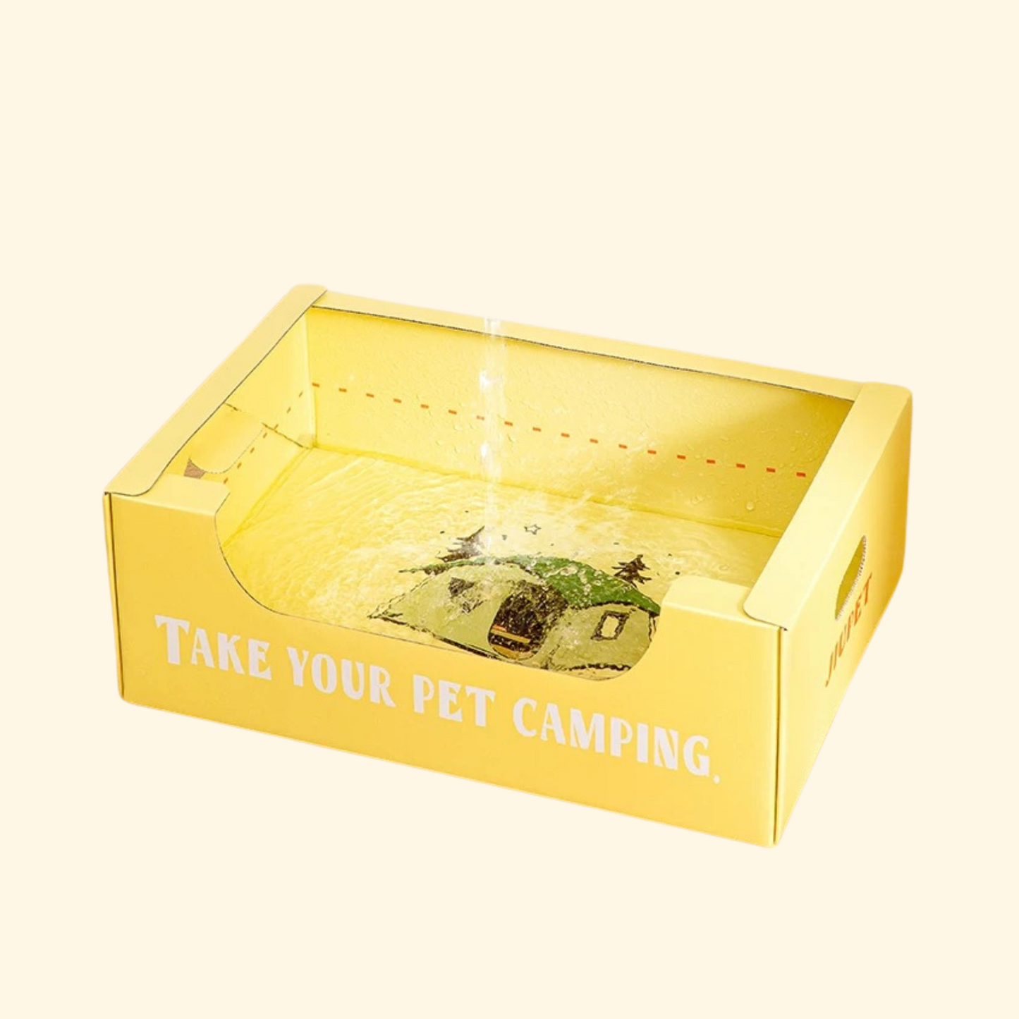 Disposable Cat Litter Box - Yellow (LA-8)