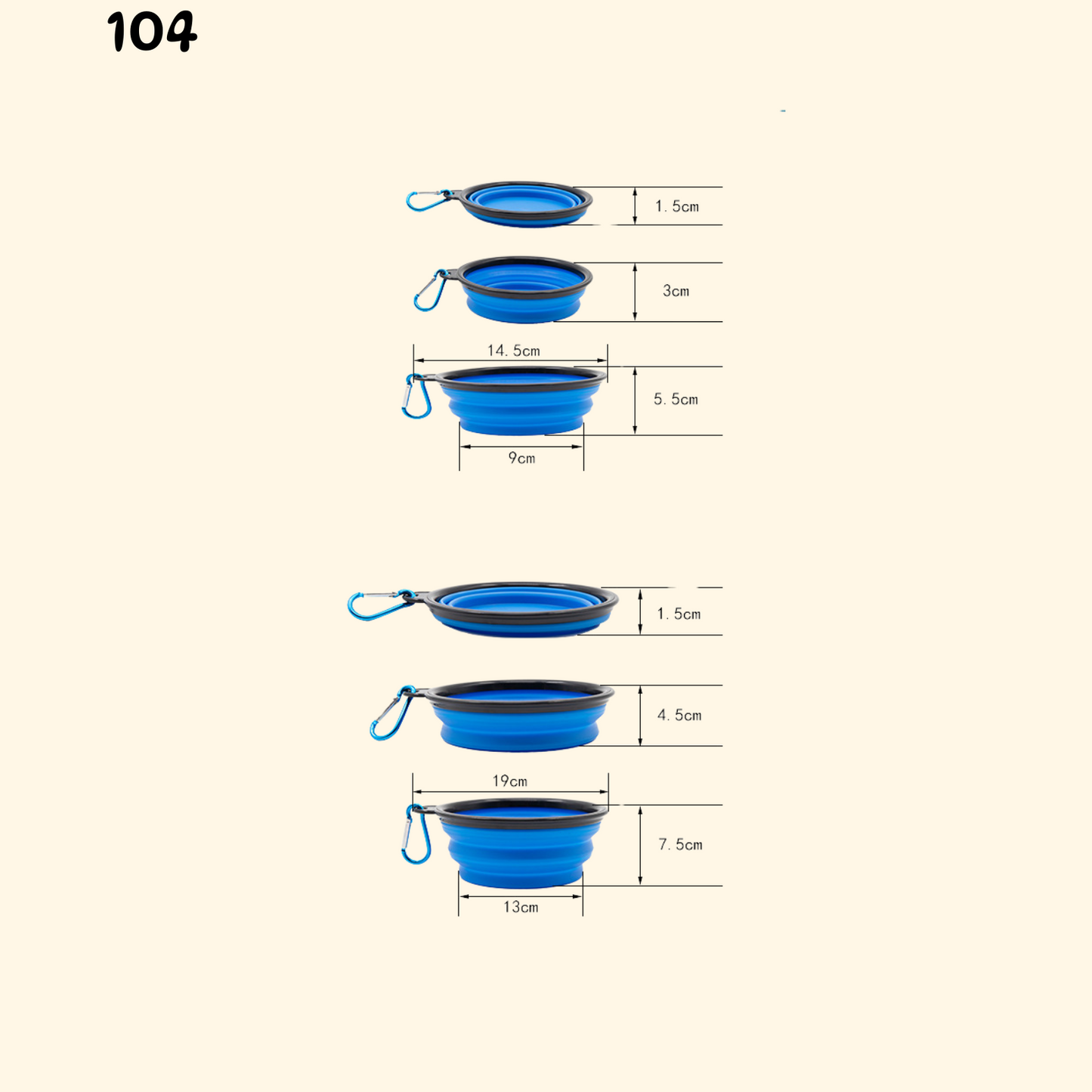Foldable Travel Bowl (TI-14)