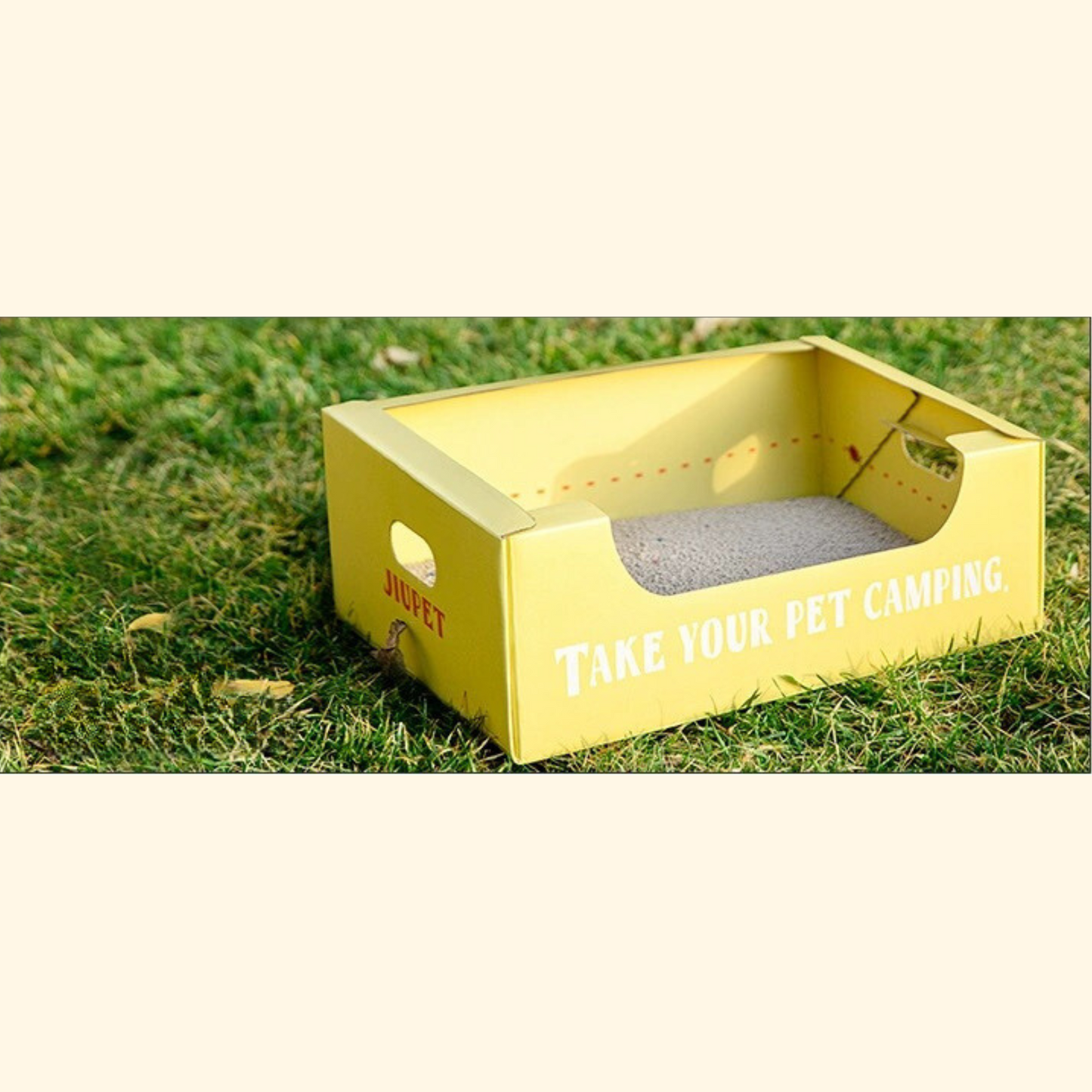 Disposable Cat Litter Box - Yellow (LA-8)