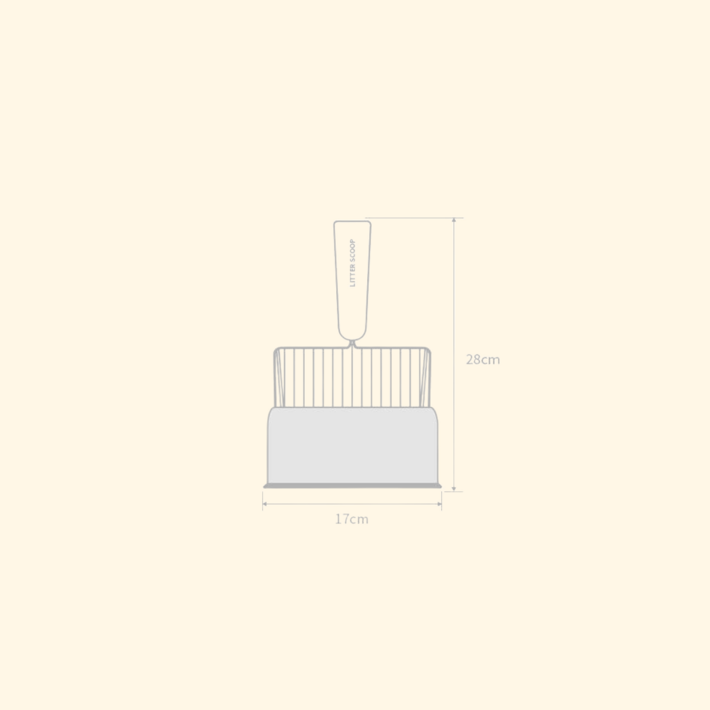 Litter Scoop - Steel (LA-3)