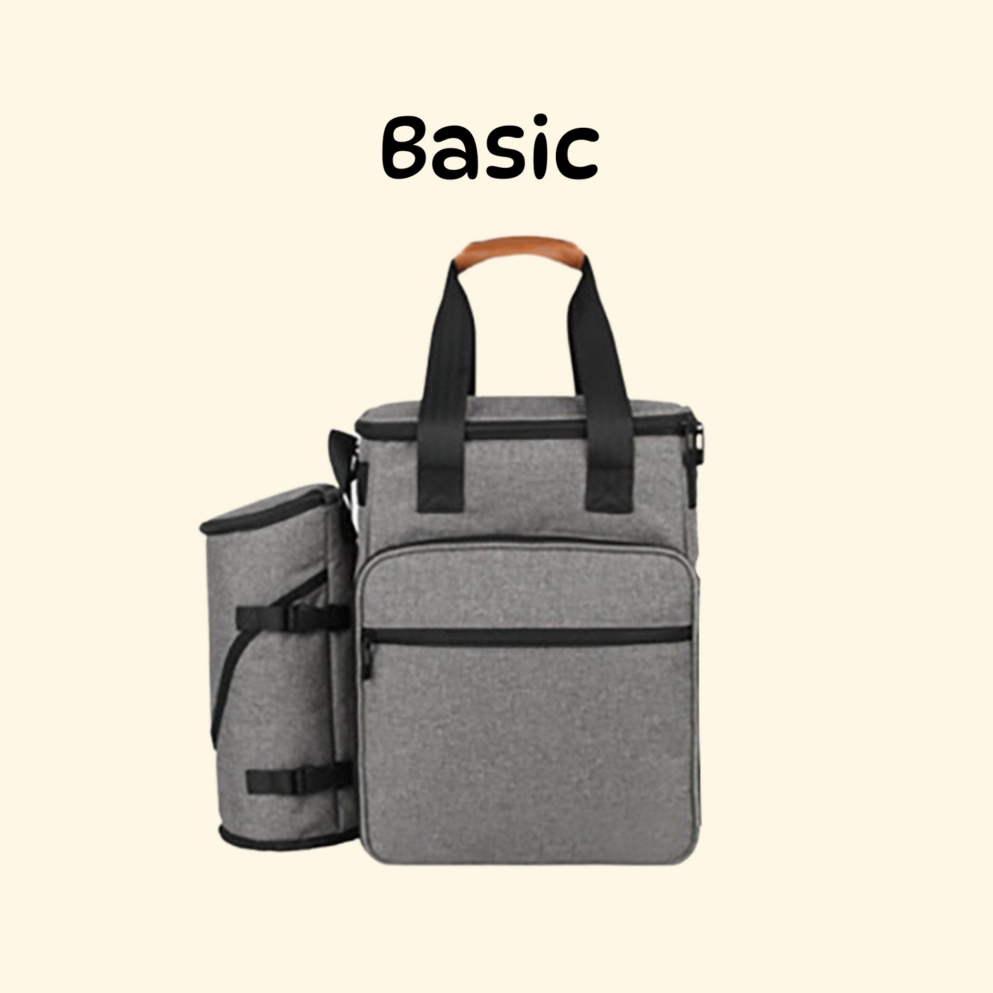 Pet Travel Bag with Food Storage- Gray (TI-1)