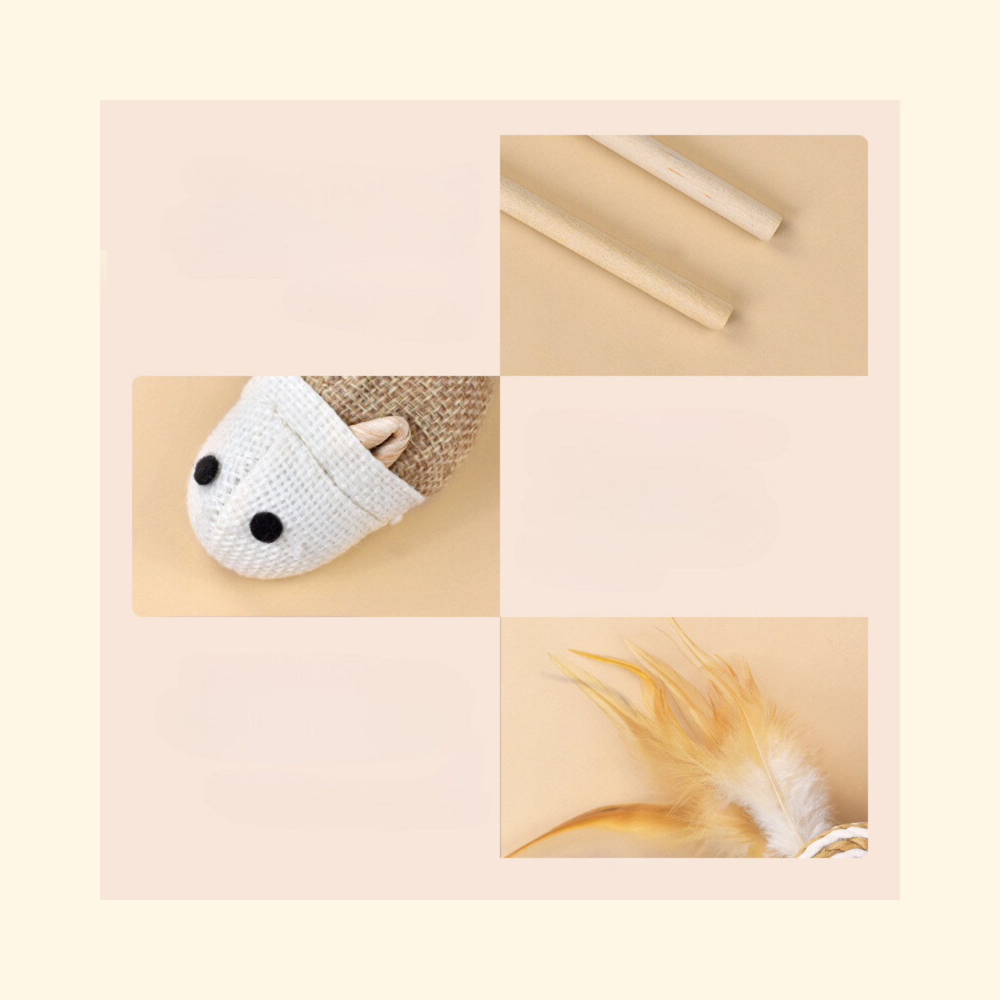 Log Cat Teaser Stick (T-10)