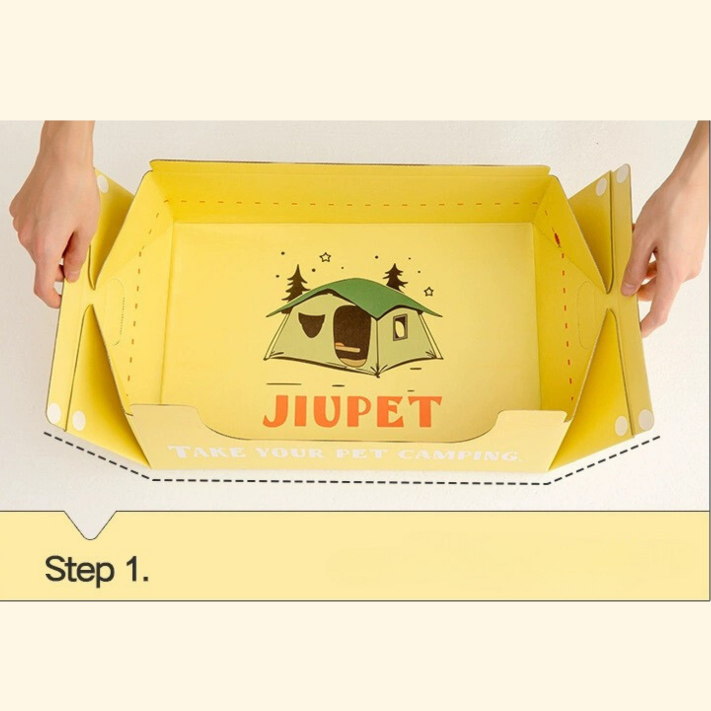 Disposable Cat Litter Box - Yellow (LA-8)