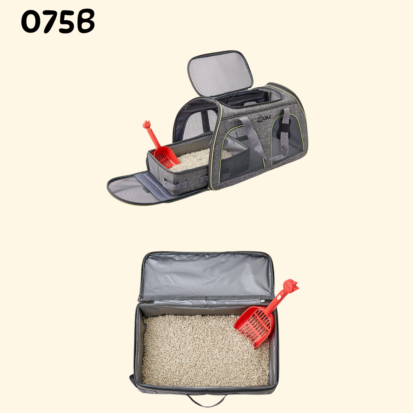 Foldable Litter Box with Zipper (LA-12)