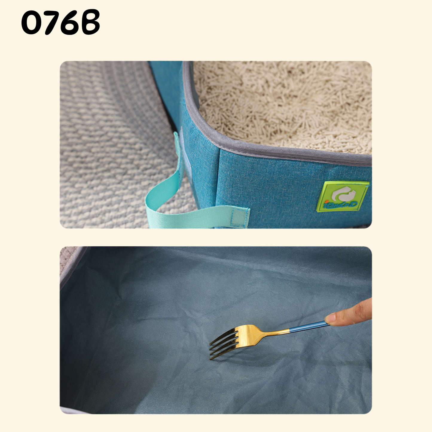 Foldable Litter Box NO Zipper (LA-13)