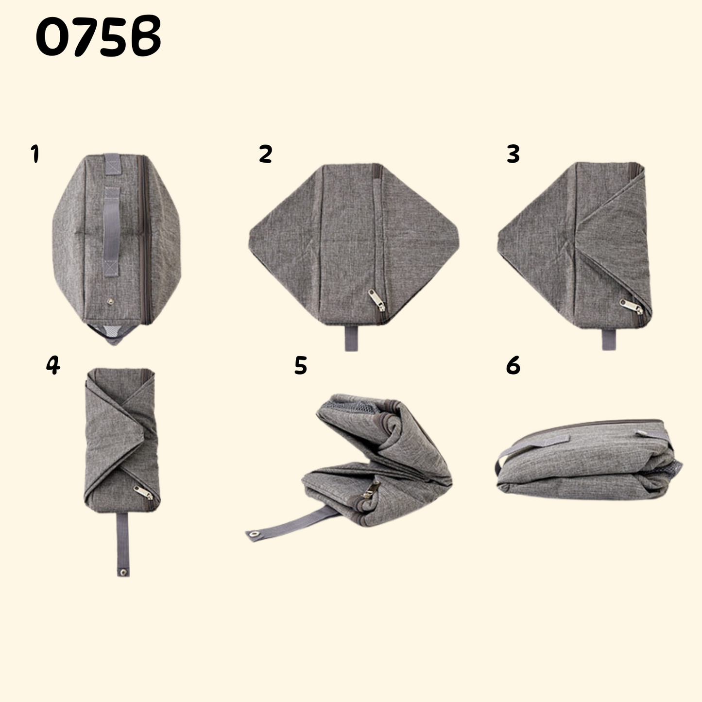Foldable Litter Box with Zipper (LA-12)