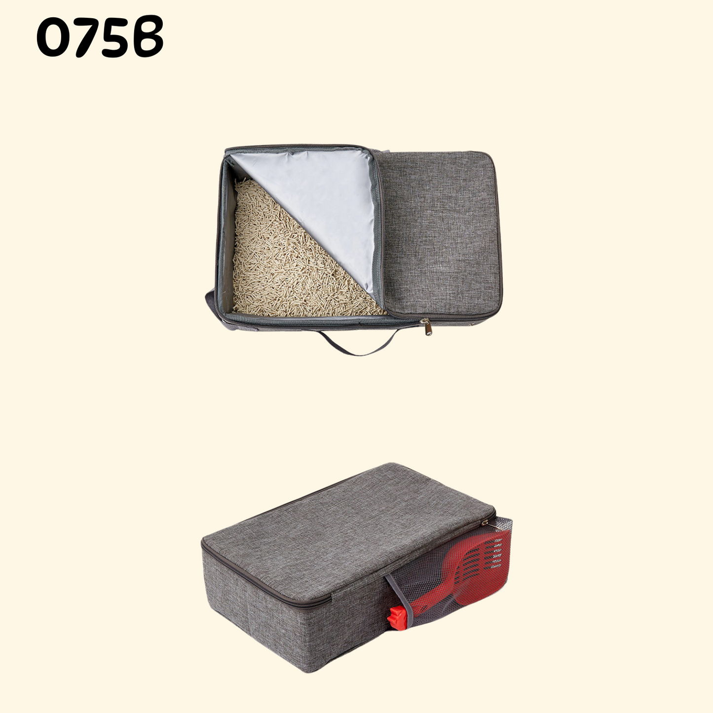 Foldable Litter Box with Zipper (LA-12)