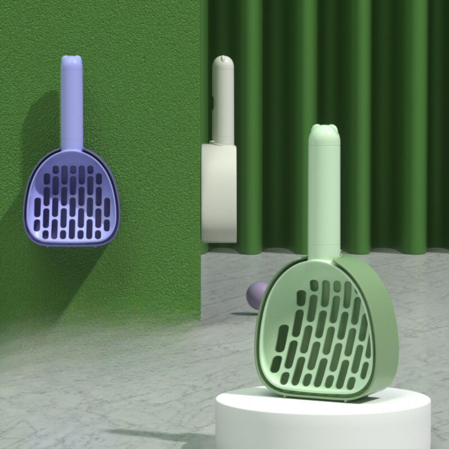 Litter Scoop with Poop Bag Storage (LA-1)