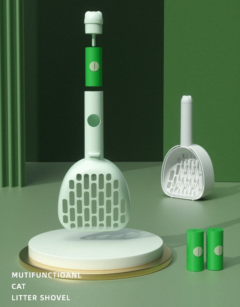 Litter Scoop with Poop Bag Storage (LA-1)