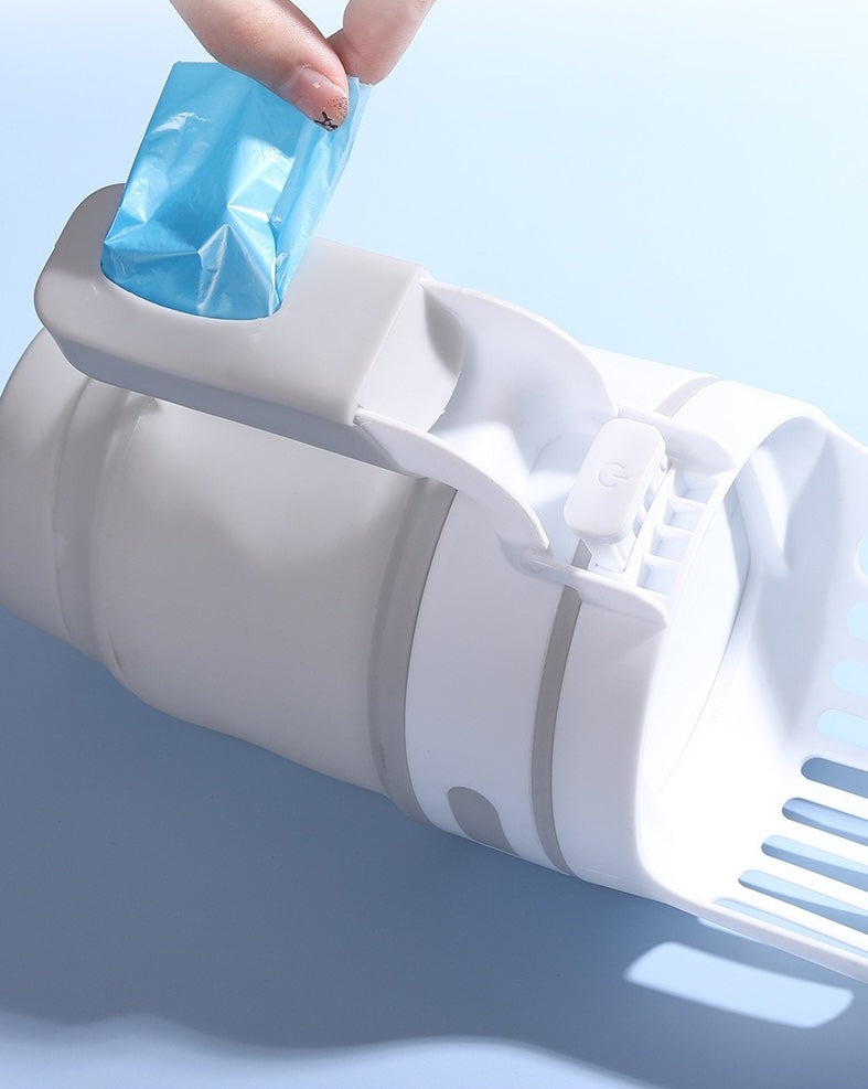 Extensible Litter Scoop with Poop Bag Storage (LA-4)