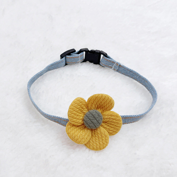 Collar - Denim Flower (A-006)