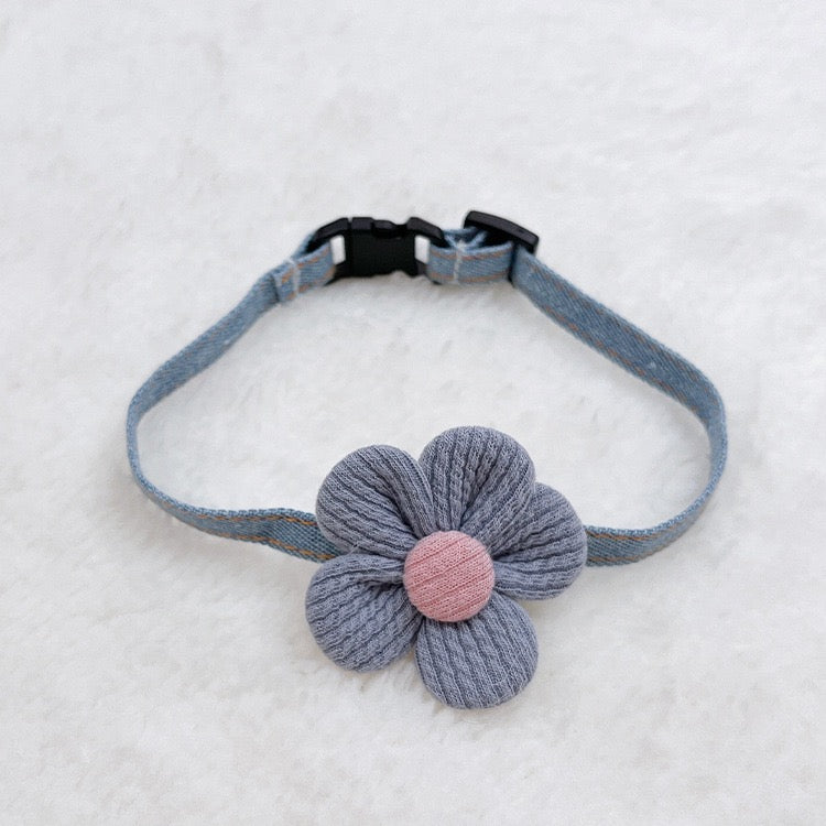 Collar - Denim Flower (A-006)