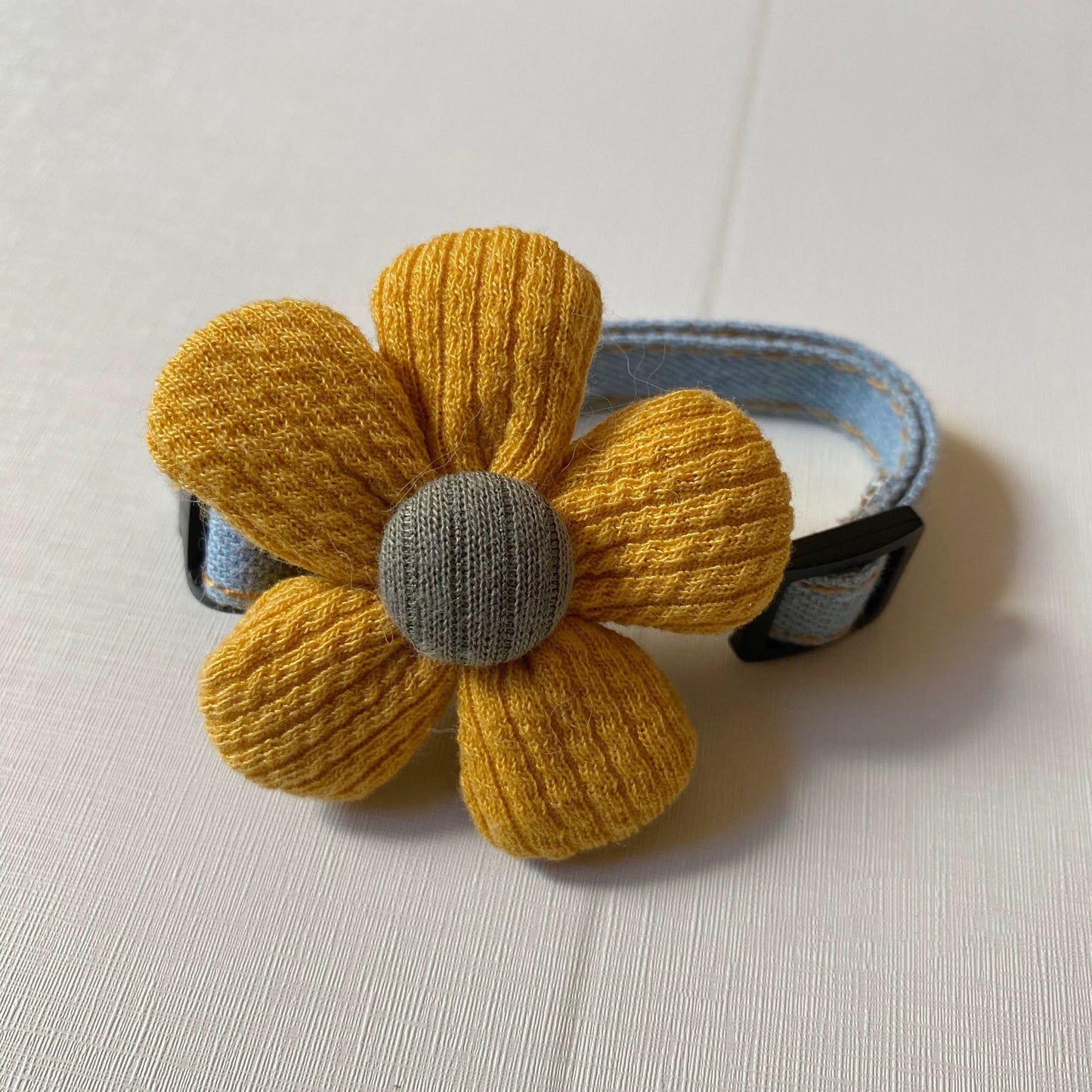 Collar - Denim Flower (A-006)