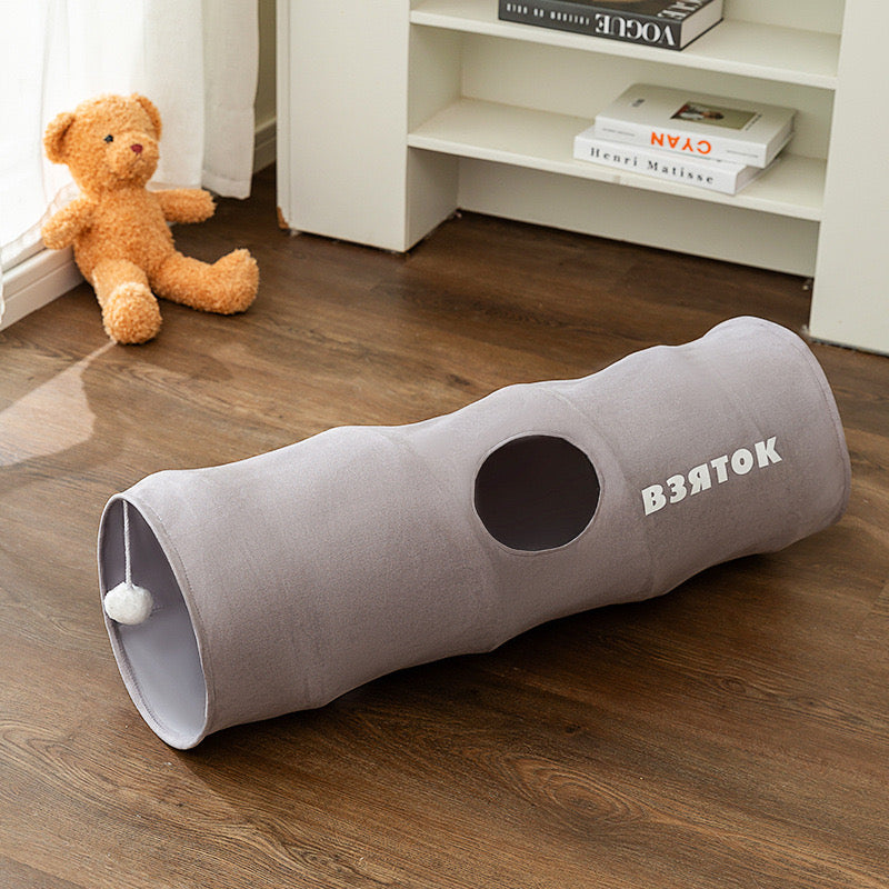 Foldable Play Tunnel for Cats (T-4)
