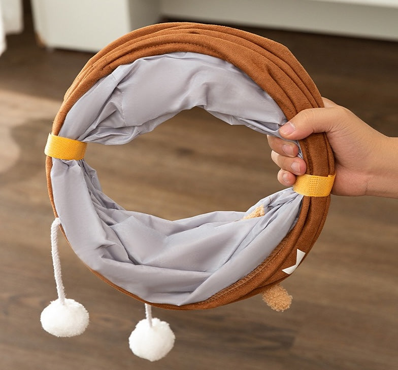 Foldable Play Tunnel for Cats (T-4)