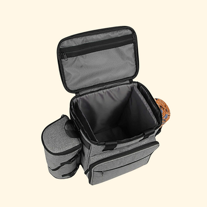 Pet Travel Bag with Food Storage- Gray (TI-1)