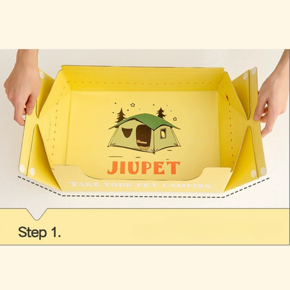 Disposable Cat Litter Box - Yellow (LA-8)