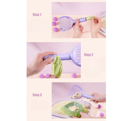 Litter Scoop with Poop Bag Storage (LA-1)