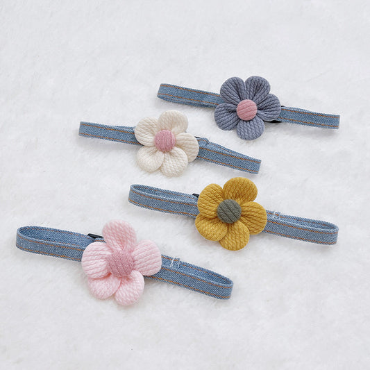 Collar - Denim Flower (A-006)